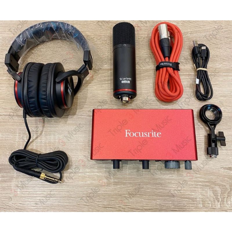 Focusrite Scarlett Studio 2i2 3rd Generation ORIGINAL Paket Recording(Bekas pakai 1minggu)
