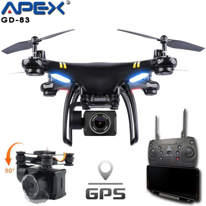 Drone Apex GD-83 FPV Wifi HD Camera With GPS - Putih