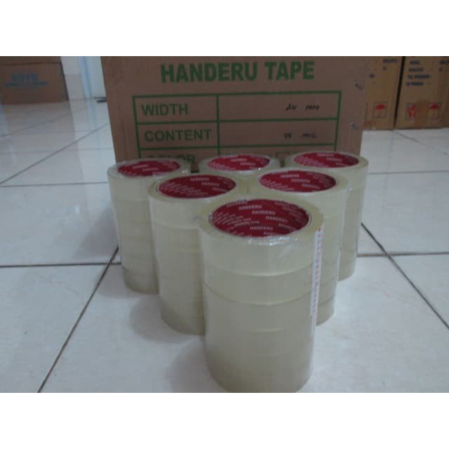 

Lakban / OPP / Solasi / Selotip Handeru 24 mm x 60 yard Transparan