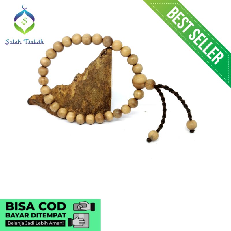 Gelang Kayu Dewandaru Size 6mm dan 8mm Motif Bulat Original