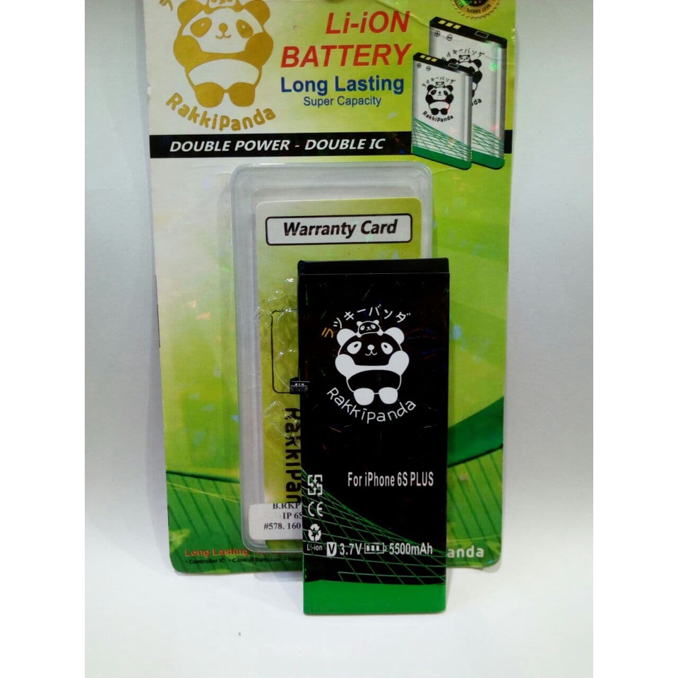 BATERAI RAKKIPANDA IPHONE 6S PLUS BATRE APPLE DOUBLE POWER