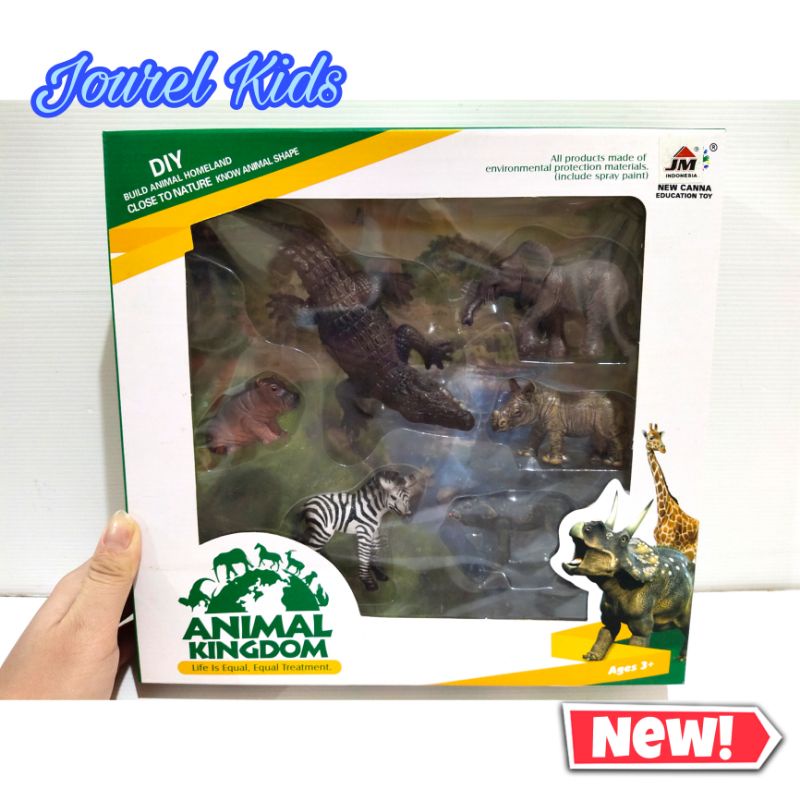 Mainan Anak Figure Hewan Safari Harimau Rusa Mix Buaya Figure Animal