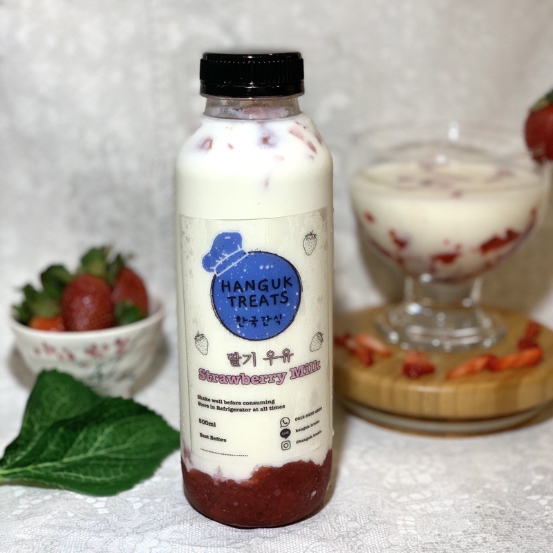 

Korean Strawberry Milk / Ddalgi uyu - (+Cheese Foam)