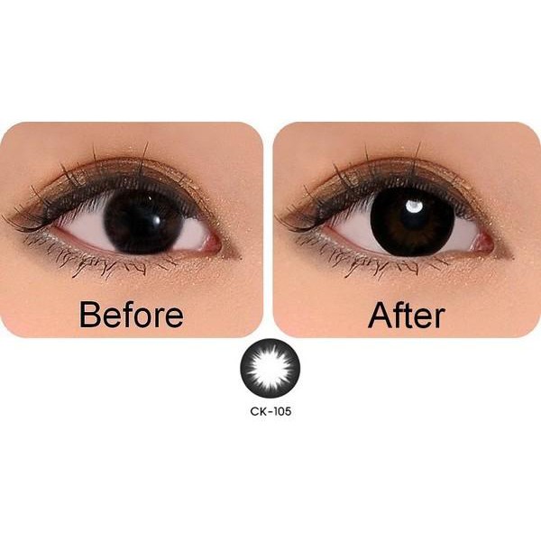 Softlens Geo Magic Black CK-105 CK-107 (Hitam Pekat) - Mini Effect