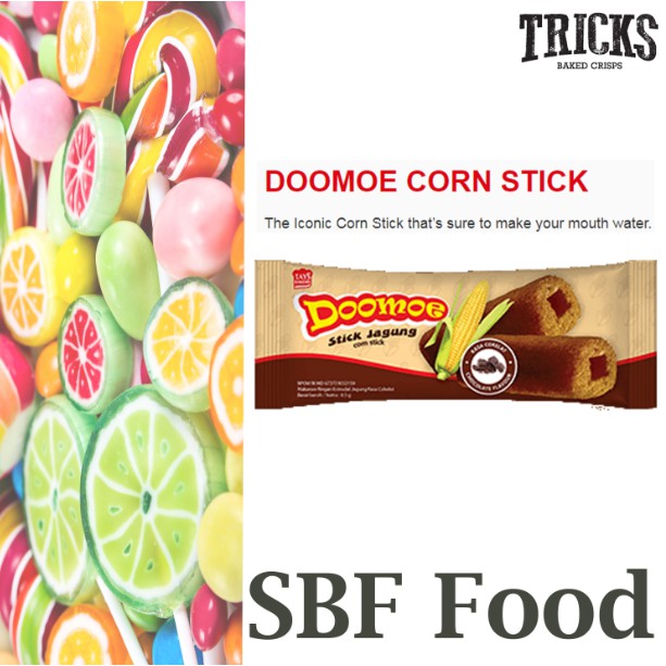 

Waffer Doomoe Stick Jagung Rasa Cokelat - 1 Kantong isi 20 Pack- 100% Lezat