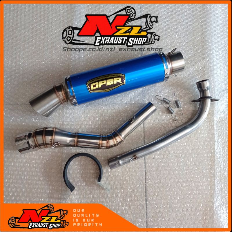 Ekzos tembak bulan Opbr EX5 WAVE 100 WAVE 110 DASH 110 RACING EXHAUST OPBR