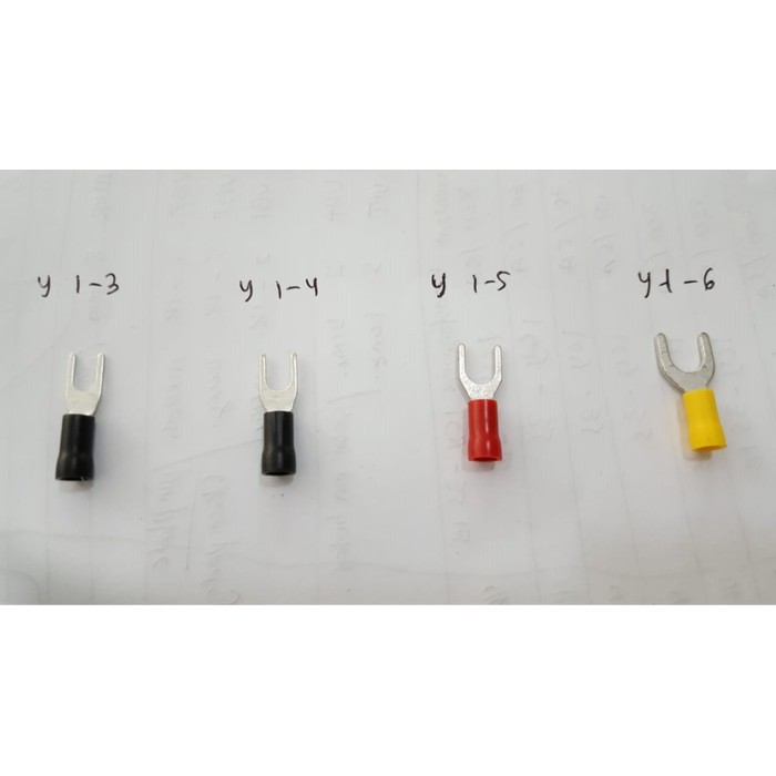 Skun Y 1.25-3 Warna / Skun Kabel Y 1.25-3 / Skun Garpu insulated spade / Skun 1.5mm / Garpu 1.25-3Y
