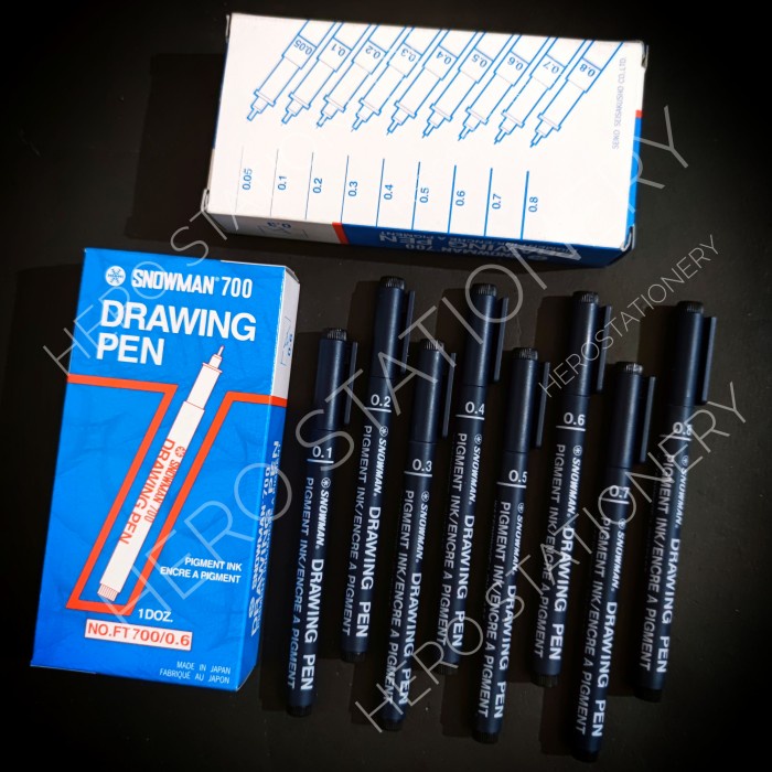 

Pendrawing- Pena Desain (Drawing Pen) Snowman Ft700 -Drawing-Pen.