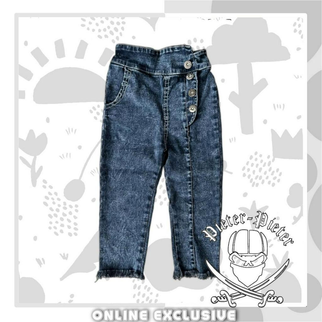 Celana Jeans Anak Cewek Model Mischa Rawis Pensil Usia 1-13th