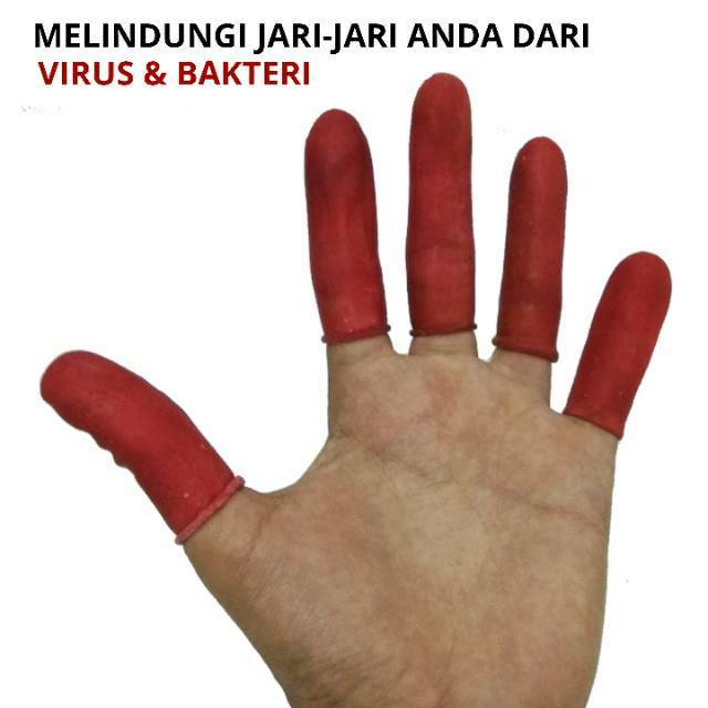 Sarung Tangan Karet Pelindung Jari Finger Coat