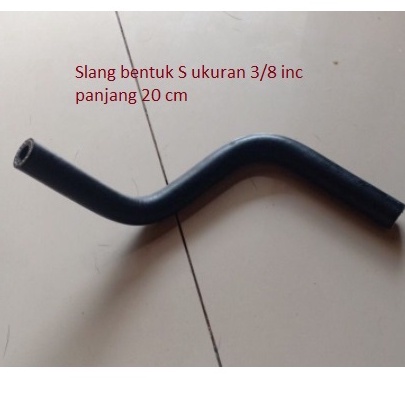 Selang bentuk S fungsi Universal, ukuran 3/8, Panjang 20cm harga 1 pcs