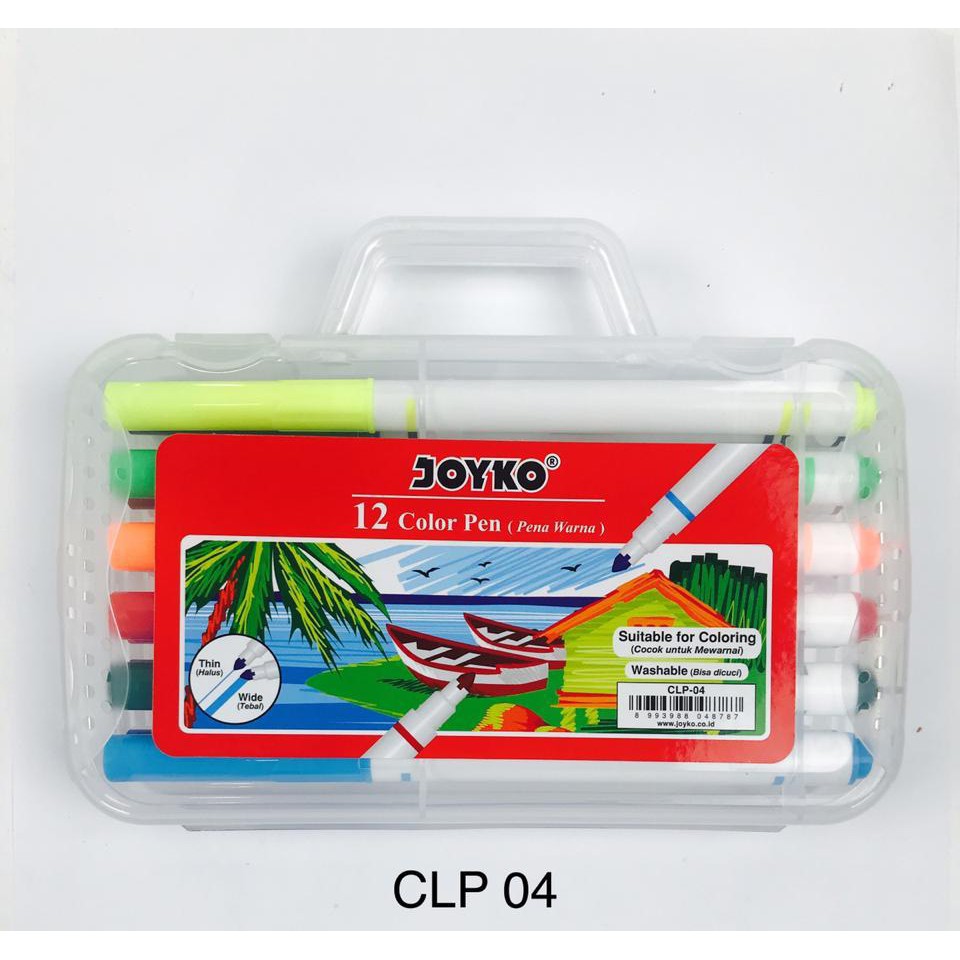 

Color Pen Pulpen Pena Warna Joyko Clp-04 12 Warna Colors