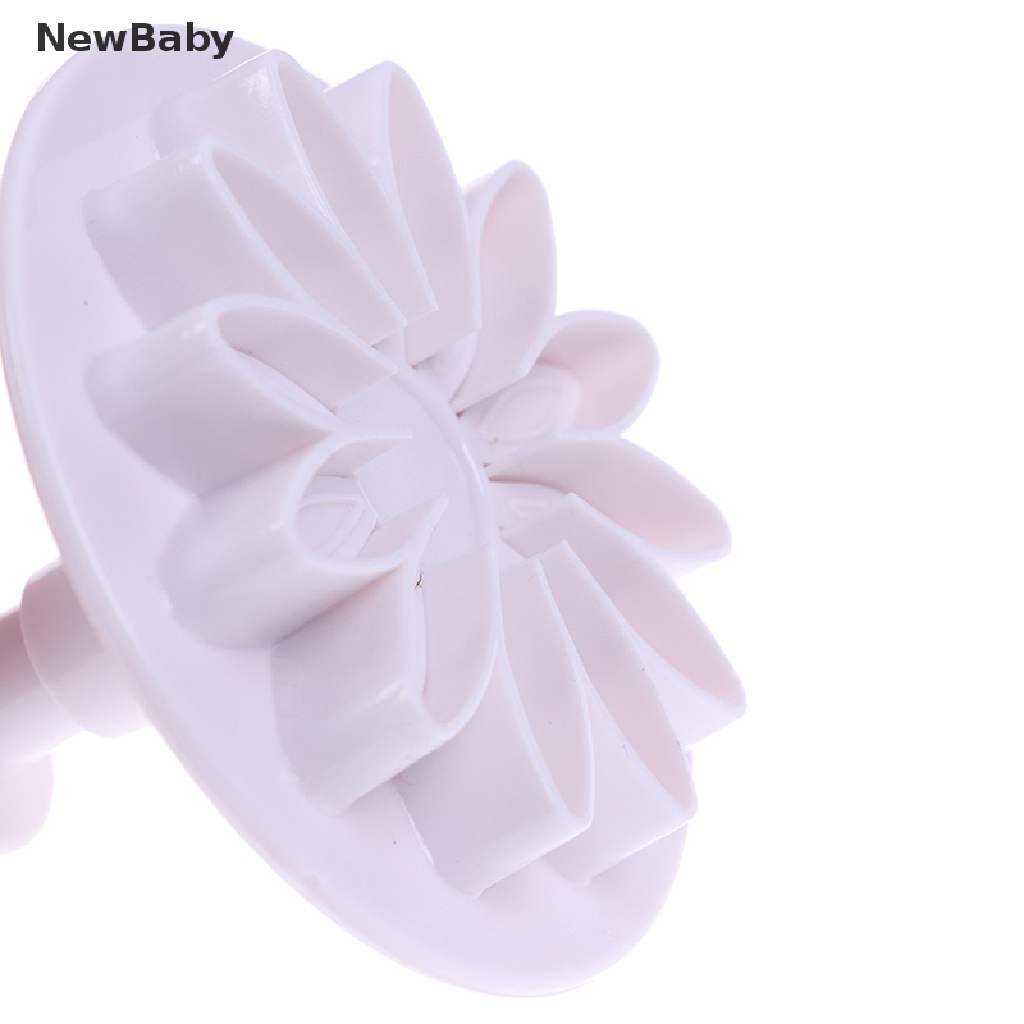 Newbaby Cetakan Fondant Bentuk Bunga Bahan Plastik Untuk Dekorasi Kue