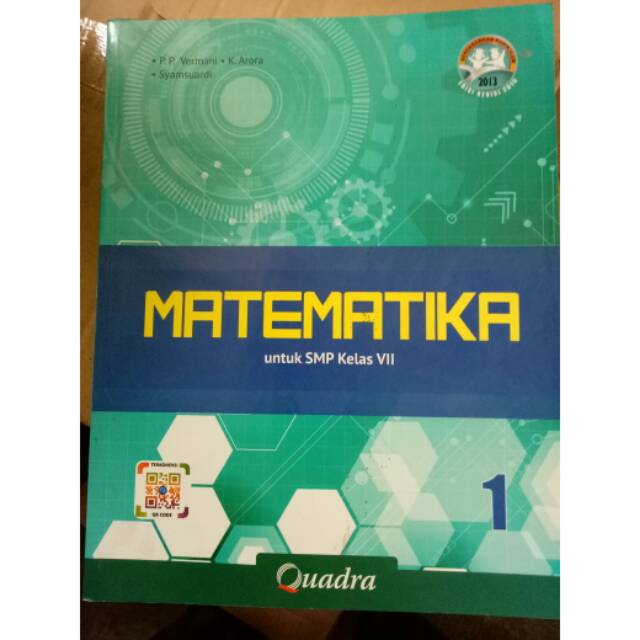 Buku Siswa Matematika K13 Kelas 7 Penerbit Quadra Shopee Indonesia