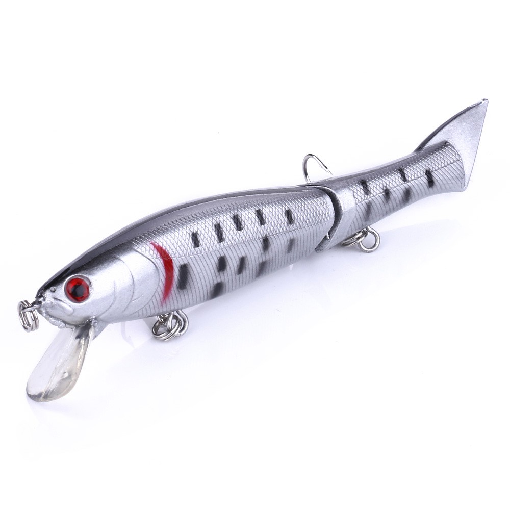 Umpan Casting 2 Jointed Pancing Bentuk Ikan Hidup Swimbait Artificial Lure Killer  Untuk Kakap Barra