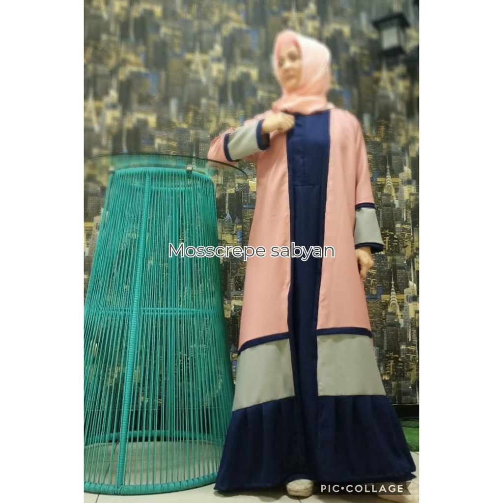 Gamis sabyan febiyola syari outher gaun muslim gamis modern syari wanita muslimah hijab