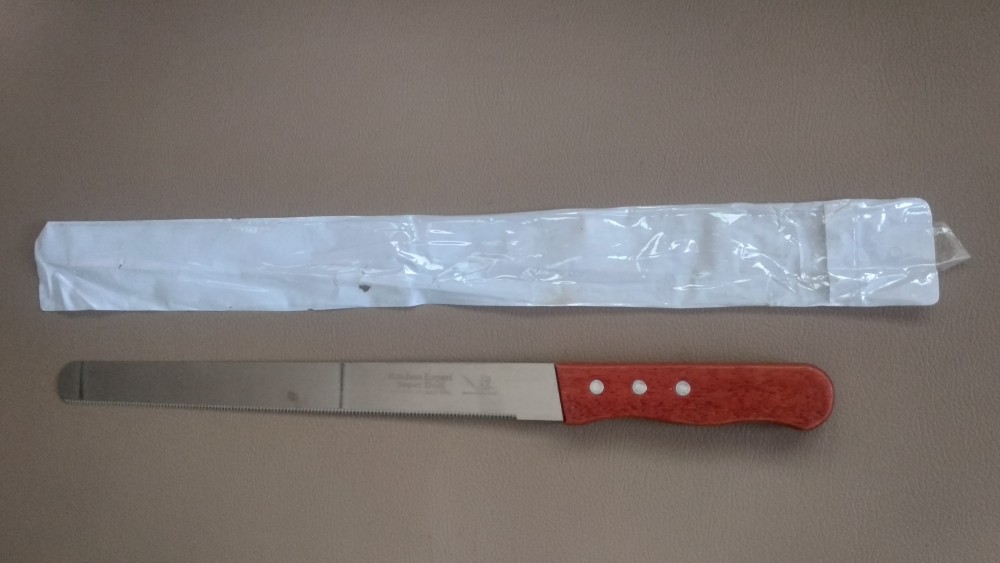 Pisau Cake Roti Kue Gerigi  Panjang Kue 25 - 35 Cm Stainless Kitchen Expert Knife Super Doll