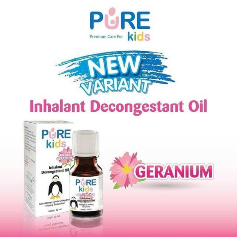 PURE Baby Pure Kids Inhalant Decongestant Oil (Obat / Pelega Hidung Tersumbat)