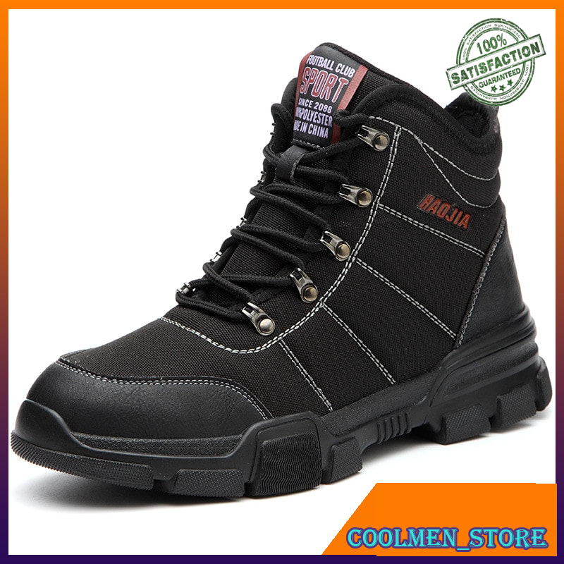Sepatu Kerja Safety Pria Steel Toe Shoes Safety Shoes For Men Work Safety Boots Casual Breathable