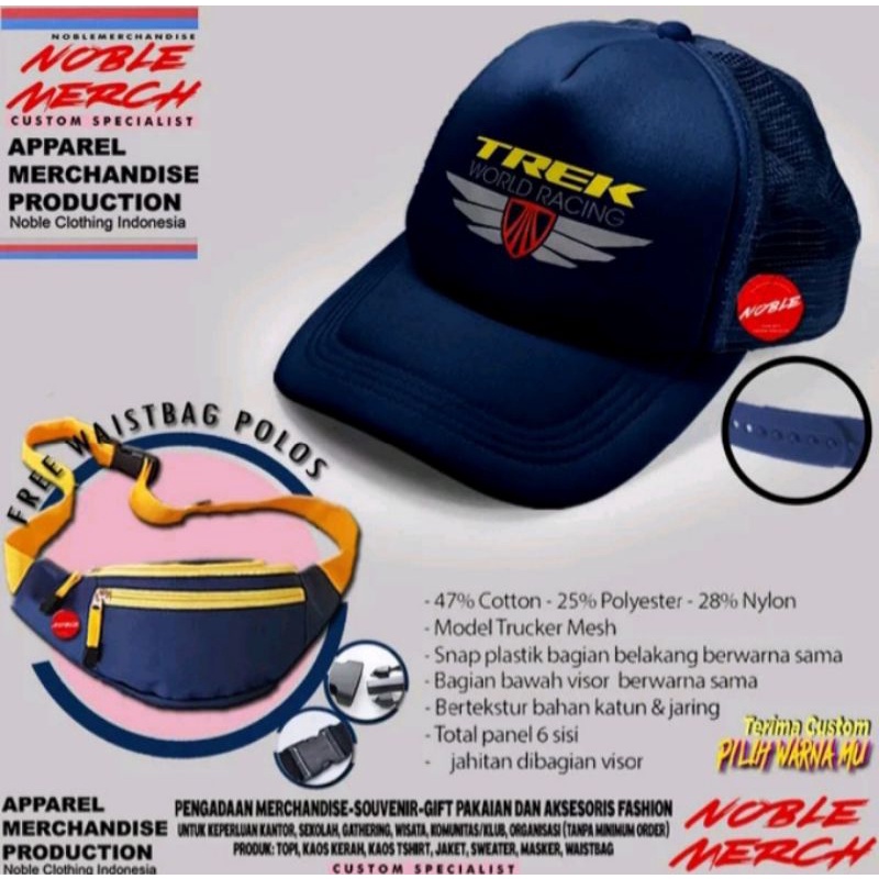 Trucker + Waist Bag, Trek / Trek Bike / Sepeda Trek