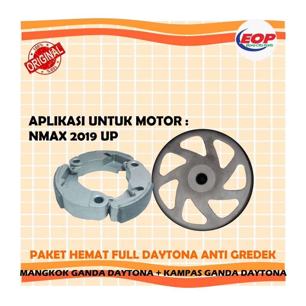 Daytona Mangkok Kampas Ganda Nmax 2019 Up Anti Gredek!