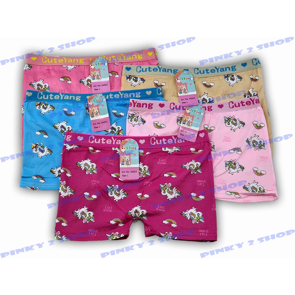 BOXER ANAK PEREMPUAN KARET LEBAR SIZE M,L,XL