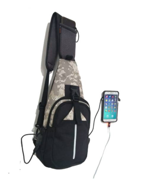 RARIDO] New tas slempang punggung FREDATOR army sport USB