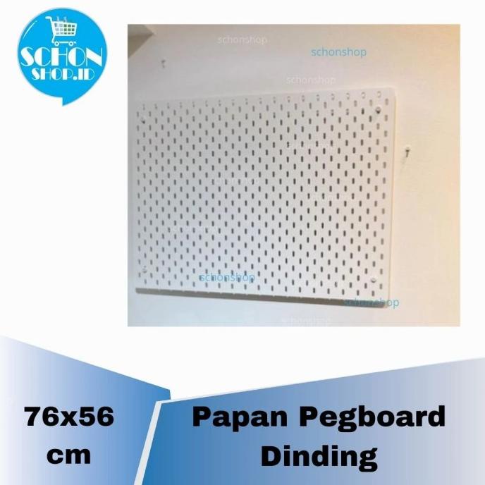 

Office & Stationery | Alat Tulis | Pegboard 76X56Cm Rak Papan Dinding Pegboard Berlubang Motif Kayu/Putih | Best Seller