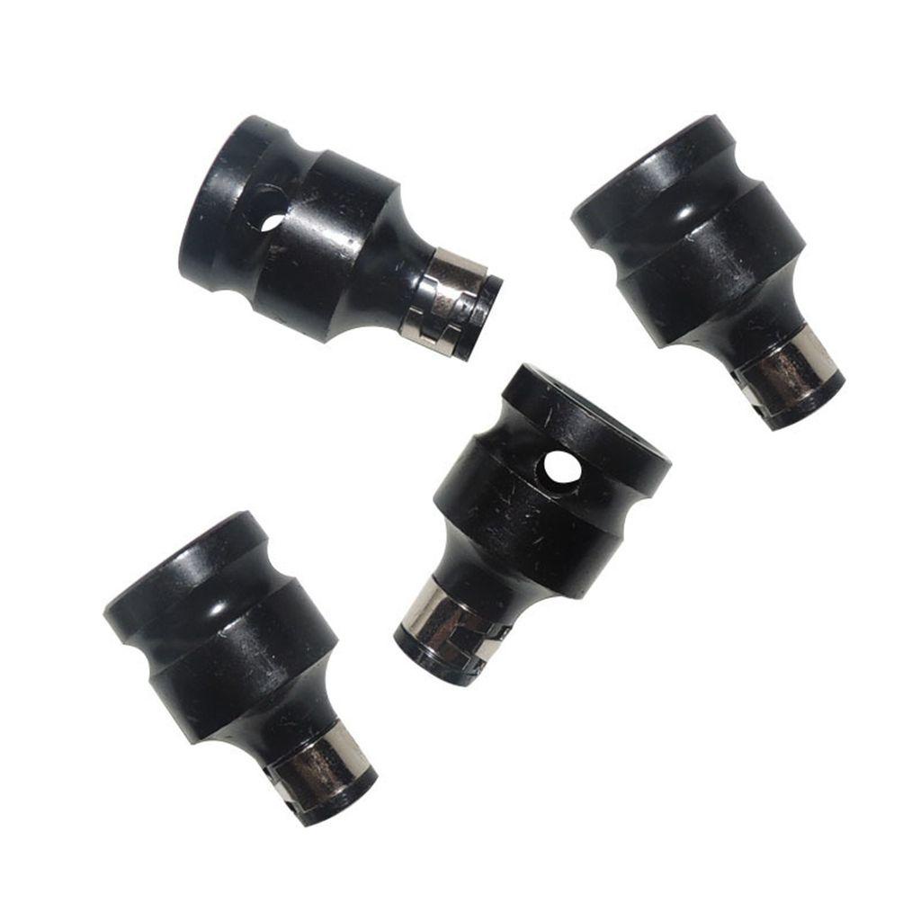 [Elegan] Kunci Pas Socket Adapter 1set Hitam1/2Inch Square Power Tool Aksesoris 1/4inch Hex Ratchet Socket