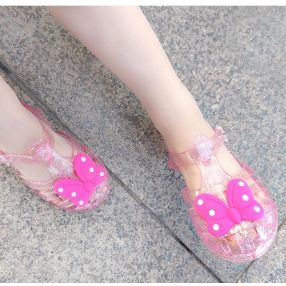 Jellybow Sandal Fashion Import Formal Kasual Anak Perempuan Ukuran 24-30 Usia 2-6 Thn TOP PRODUK - live pagi siang malam