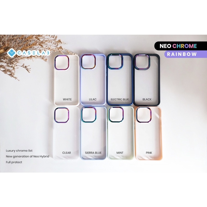 CASE NEOHYBIRD STEELSERIES ( IPHONE X - 13 PROMAX ) IPHONE 13PROMAX 13 13PRO 13MINI 12MINI 12PROMAX 12 PRO 11PROMAX 11 11PRO XR XS XSMAX X SOFTCASE NEOHYBIRD LIST CAMERA CHROME RAINBOW