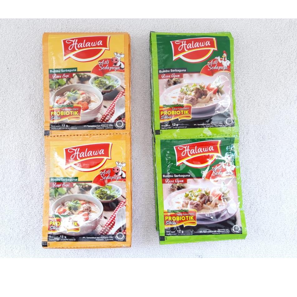 

J69 HALAWA BUMBU MASAK Organik plus Probiotik - Halawa Kaldu Penyedap Rasa Non MSG - Grosir Halawa M