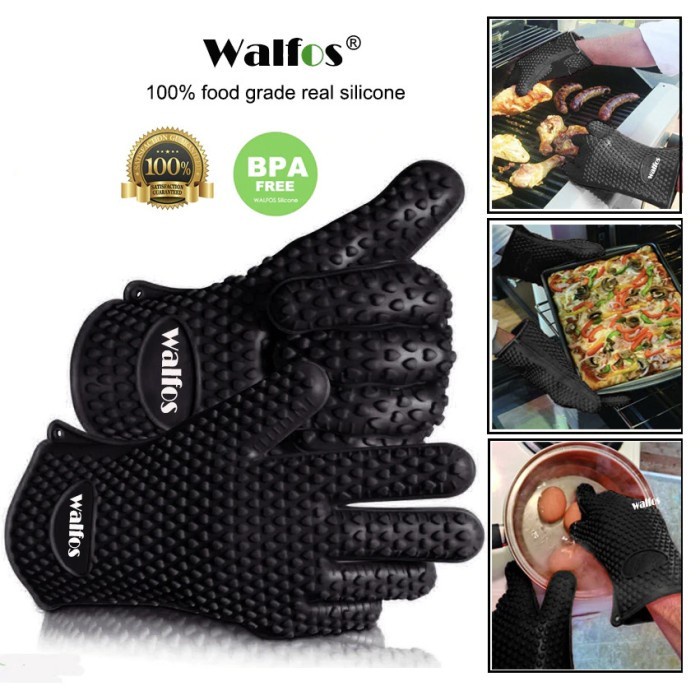 Sarung Tangan Anti Panas WALFOS Heat Resistant Oven Safety Gloves