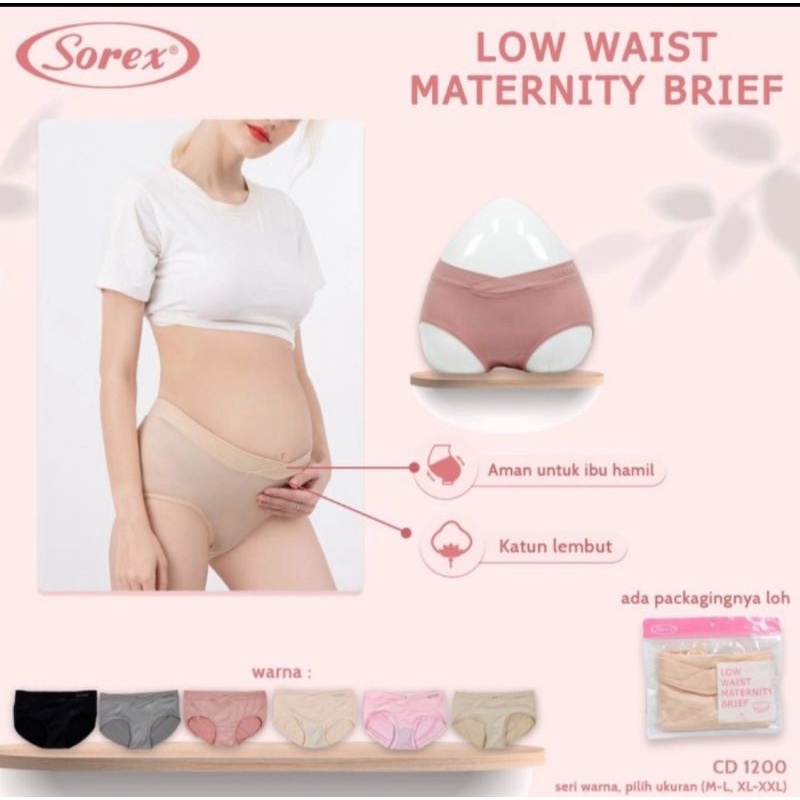 CD celana dalam hamil wanita low waist Sorex 1200 Mini