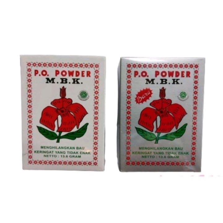 MBK POWDER SILVER DAN PUTIH  (SACHET) / BEDAK BB / MENGURANGI KERINGAT DAN BAU