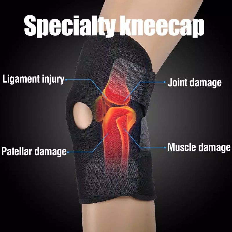 Knee Support Protector Dekker Pelindung Lutut Nyeri Otot Sendi