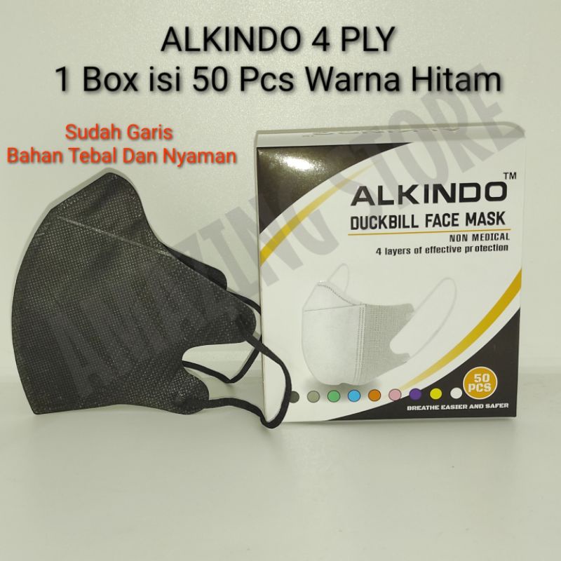 MASKER DUCKBILL FACE MASK ALKINDO 1BOX ISI 50PCS