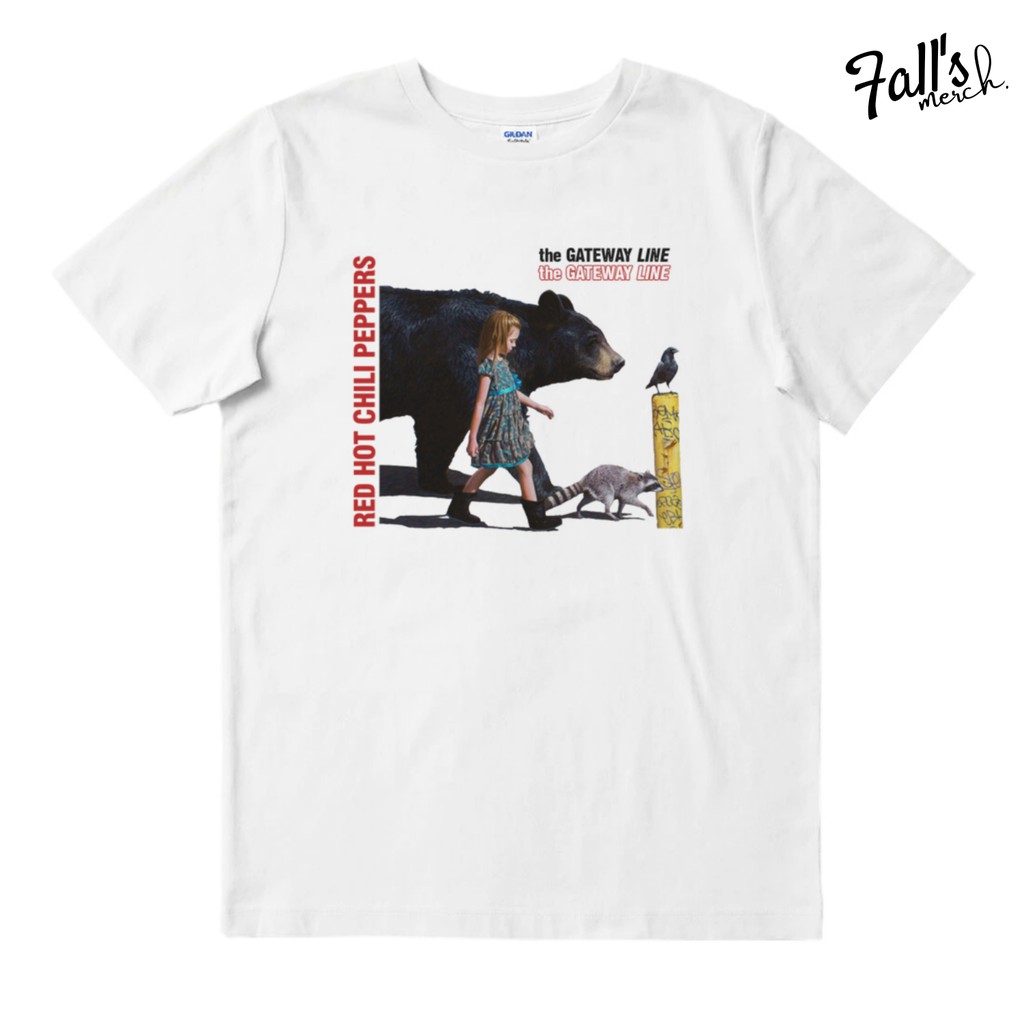 KAOS BAND RED HOT CHILI PEPPERS - THE GATEWAY LINE | BAJU BAND | BAJU MUSIK | KAOS GILDAN SOFTSTYLE