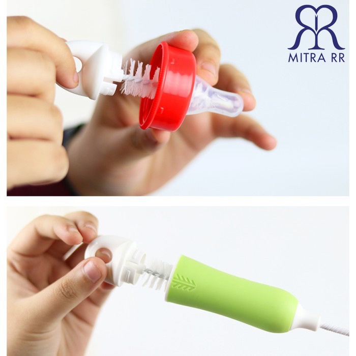 Reliable Sikat Pembersih Botol Dot / Sikat Botol Susu Bayi Murah Bottle Brush 2in1