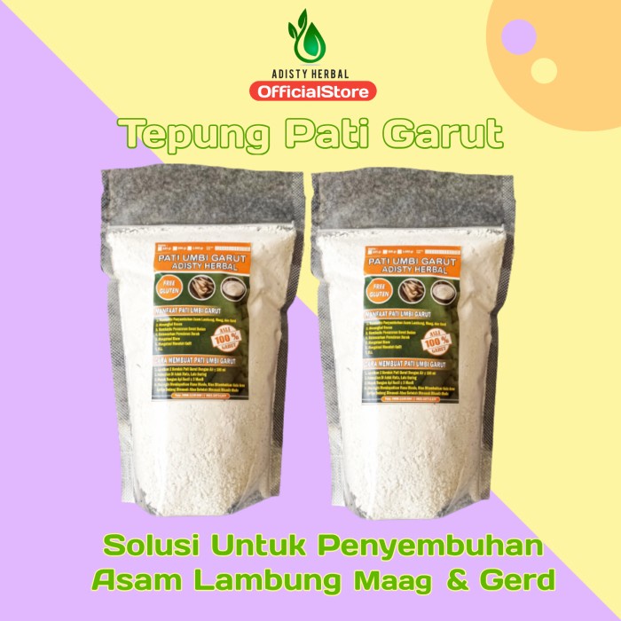 

PROMO [COD] Tepung Pati Garut Asli 100% Original [ Atasi AsamLambung,Maag,Gerd] - 1 kg