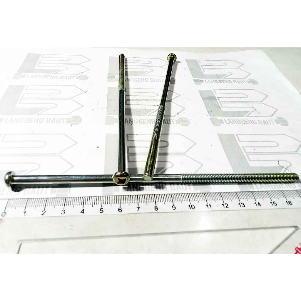 Baut JP + M6x175 / Baut Dinamo 17,5cm Obeng Plus Baut 10an