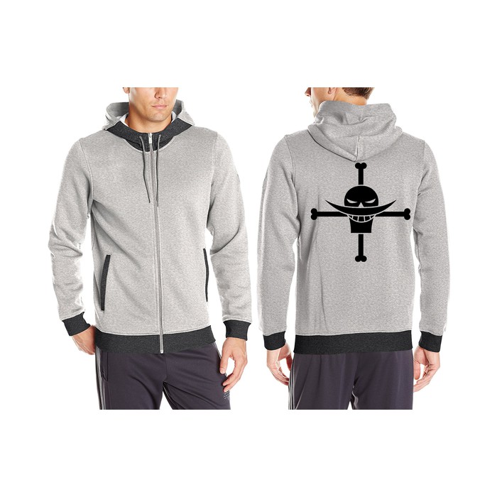 Jaket Hoodie Casual Anime One Piece Whitebeard - JW OP 04