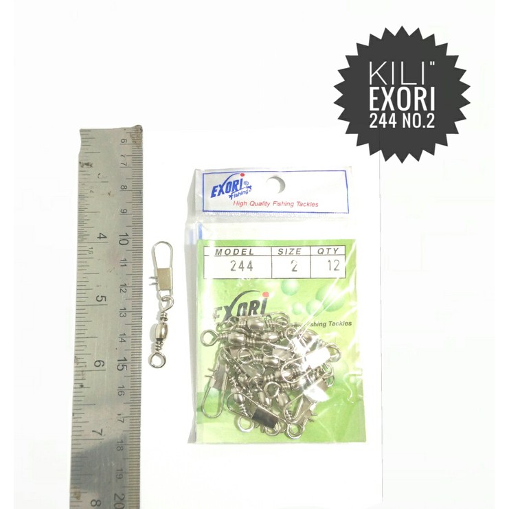 KILI - KILI PANCING CROSS LOCK SNAP SWIVEL EXORI NICKLE 244 NO.2