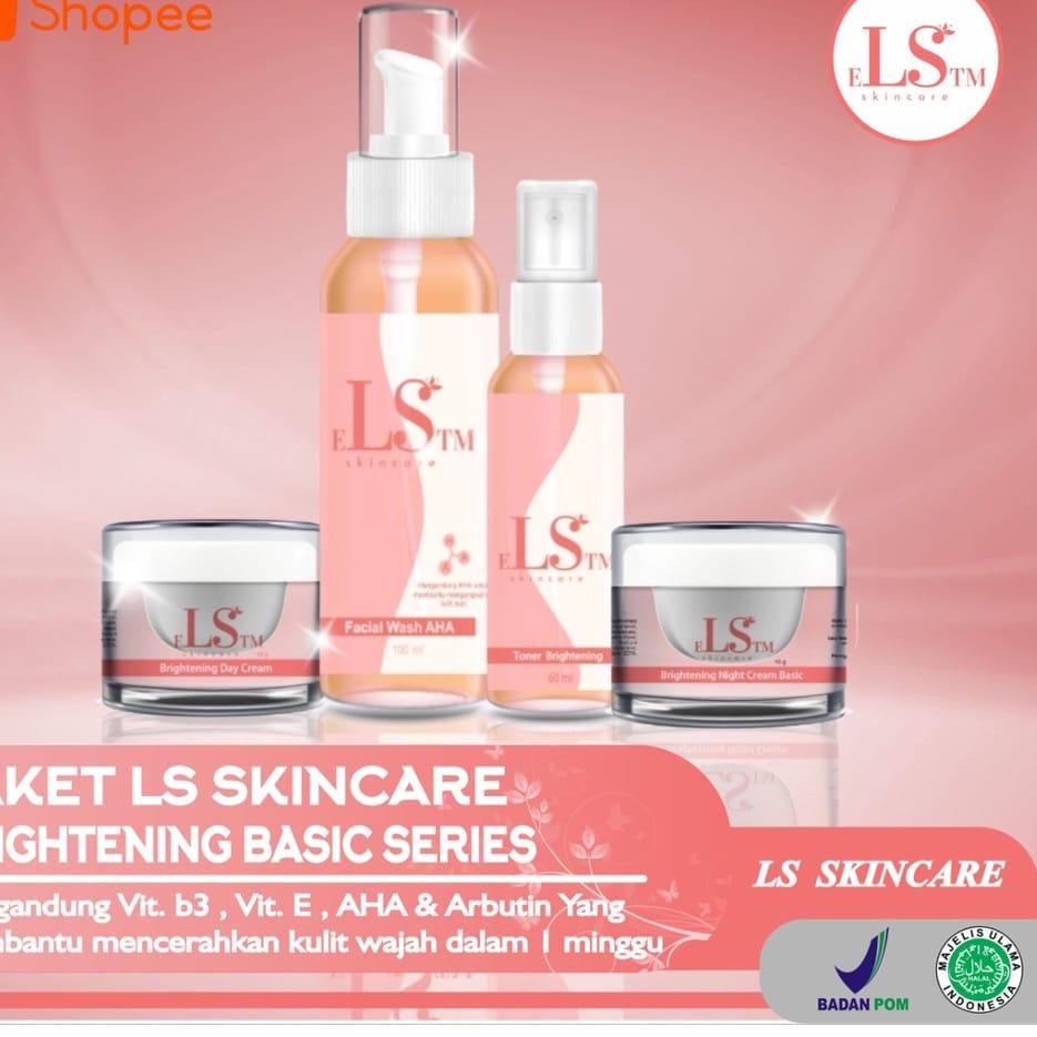TRXRr8R2--LS SKINCARE (eLStm) WHITENING GLOWING KRIM FARMASI BRIGHTENING BASIC BPOM