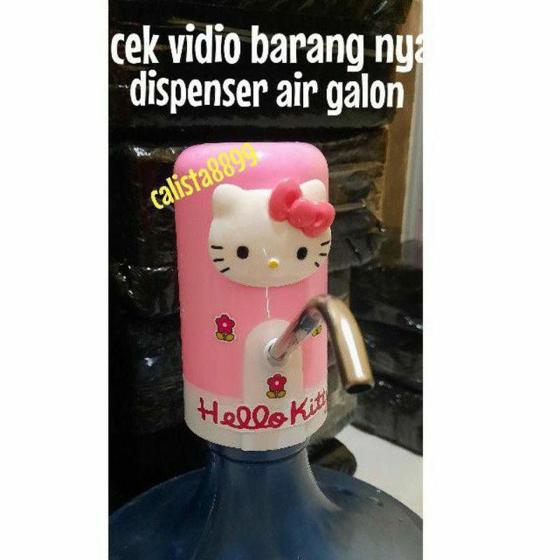 pompa galon kitty , dispenser galon kitty dan doraemon alat penyedot air galon kitty