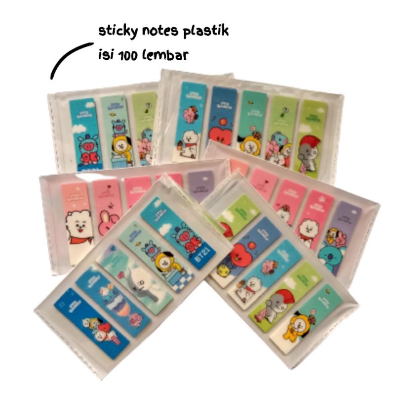 

serbagemes88 - STICKY PAGE BT21 / MEMO NOTES KOREA / STICKER NOTES