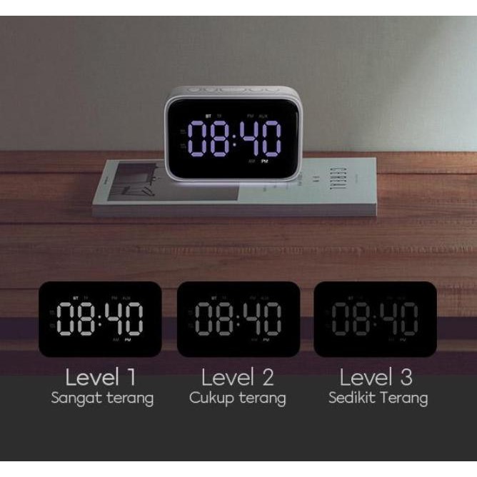 Speaker Portable 5.0 VIVAN VS5 Dual Smart Bluetooth Alarm Clock SD Card AUX USB