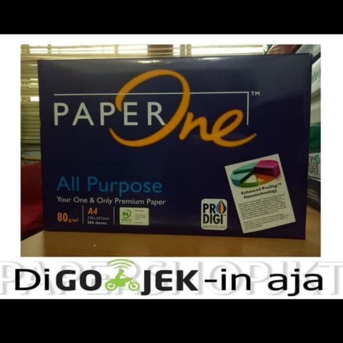 

Kertas 80Gr A4 Paperone Perbox Khusus Gojek Dan Grab Anijejestore