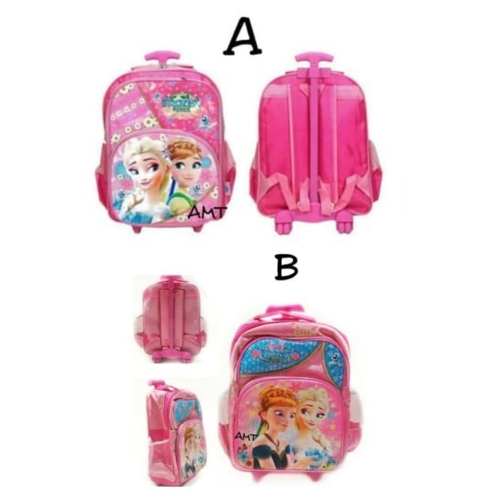 Gadis Anak Tas Troli Anak Perempuan Sekolah Dasar 1-3-5-6 Kelas 6 TE239  Frozen Sd Koper Perempuan M