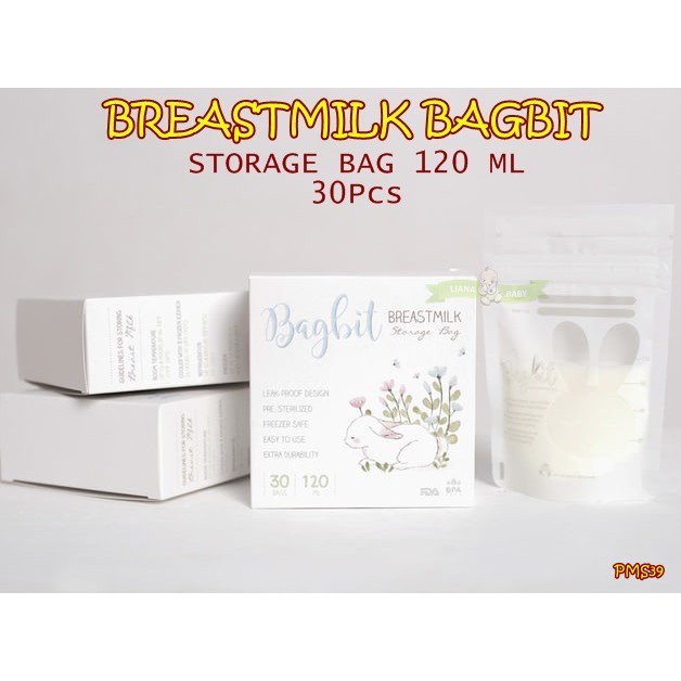 PMS39 BREASTMILK BAGBIT STORAGE BAG 120 ML ISI 30 PCS with indicator / KANTONG ASI BAGBIT